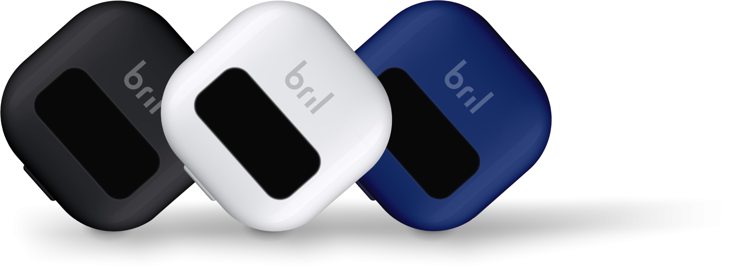 bril black white navy